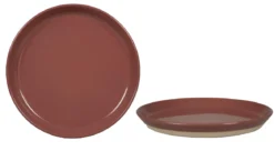 ASSIETTE PLATE NATURAL 25CM TERRACOTTA GRES