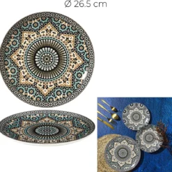 ASSIETTE PLATE NOURA D26.5CM