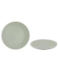 ASSIETTE PLATE PASTEL 26.5CM VERT GRES
