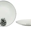 ASSIETTE PLATE POMME DE PIN 27CM