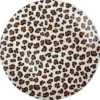 ASSIETTE PLATE PORCELAINE LEOPARD 26.8CM