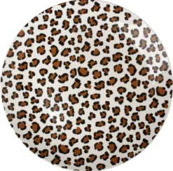 ASSIETTE PLATE PORCELAINE LEOPARD 26.8CM