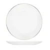 ASSIETTE PLATE PORCELAINE LISERE OR D.24CM