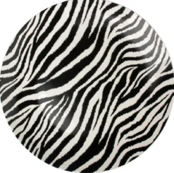 ASSIETTE PLATE PORCELAINE ZEBRE 26.8CM