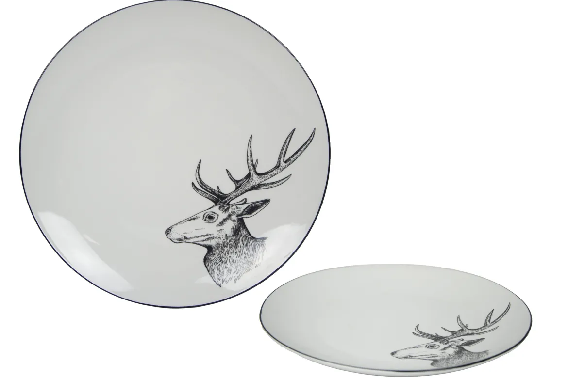 ASSIETTE PLATE RENNE PORCELAINE 26CM