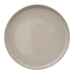 ASSIETTE PLATE TERRE INCONNUE BEIGE D.27CM