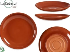 ASSIETTE REBORD TERRE CUITE 23CM