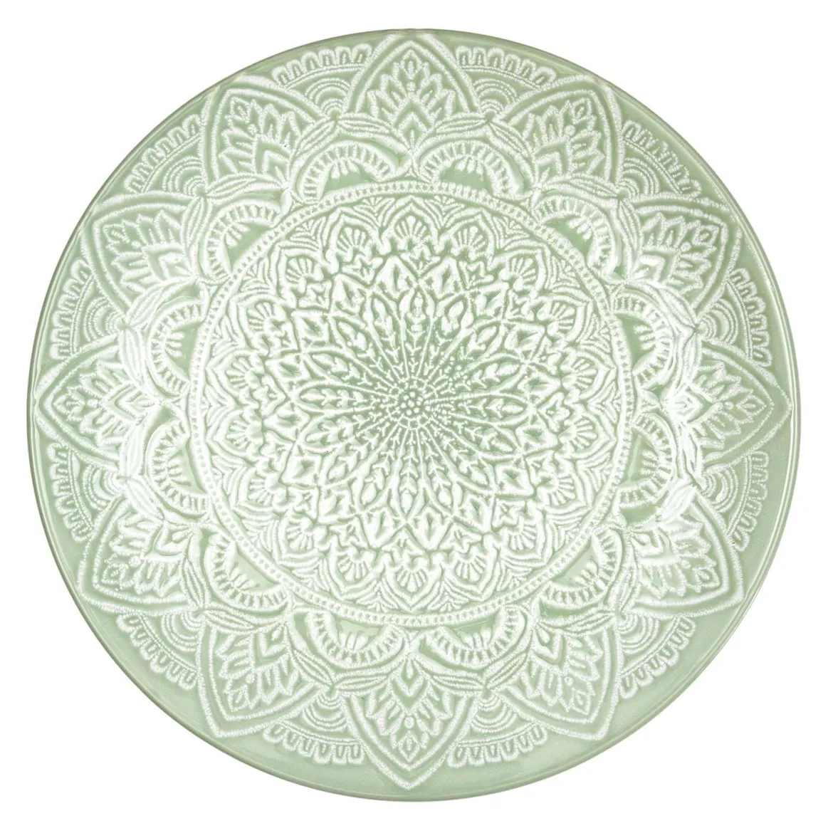 ASSIETTE SAHARA VERT D.27CM