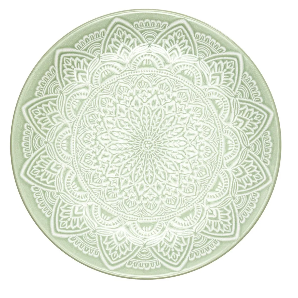 ASSIETTE SAHARA VERT D.19.5CM