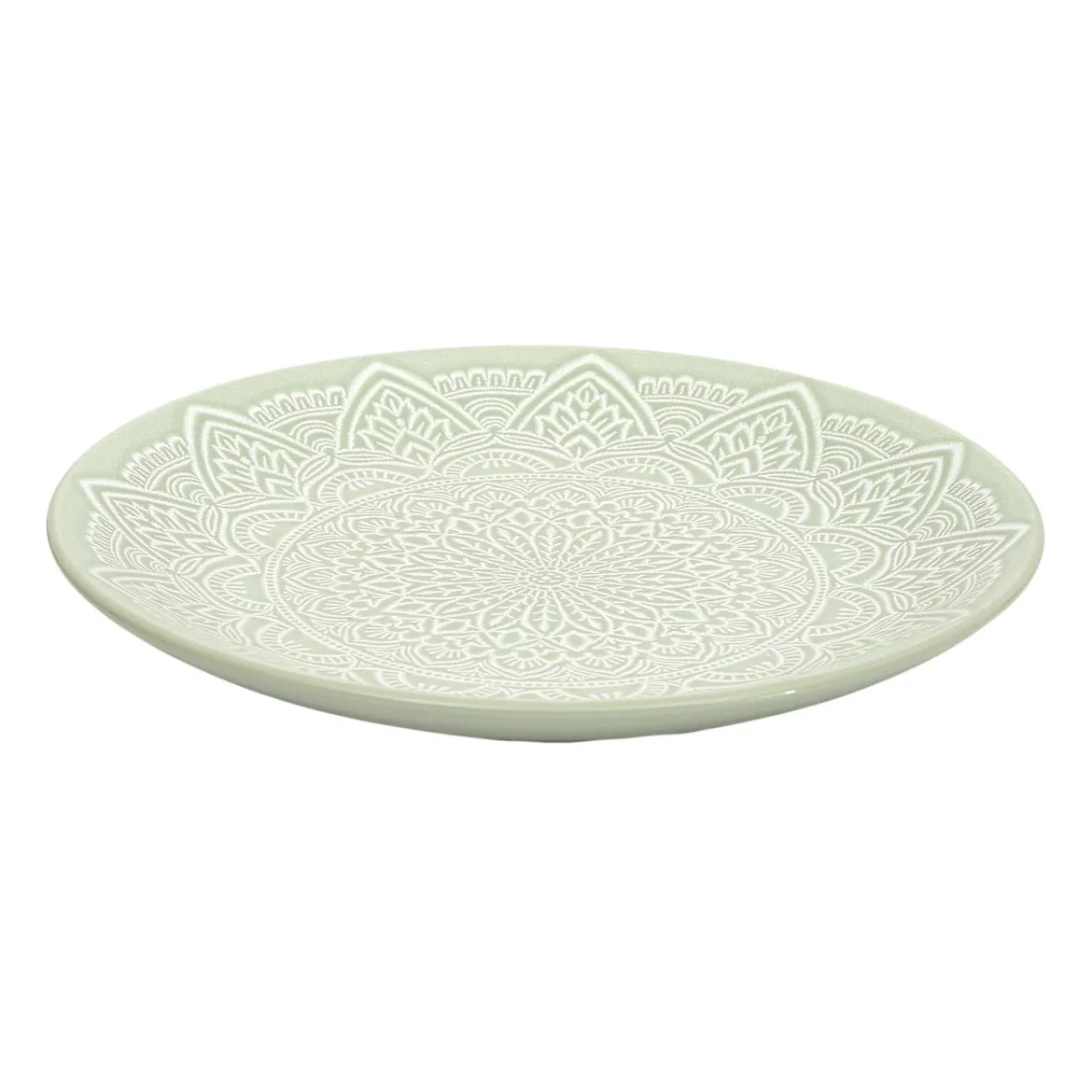 ASSIETTE SAHARA VERT D.19.5CM