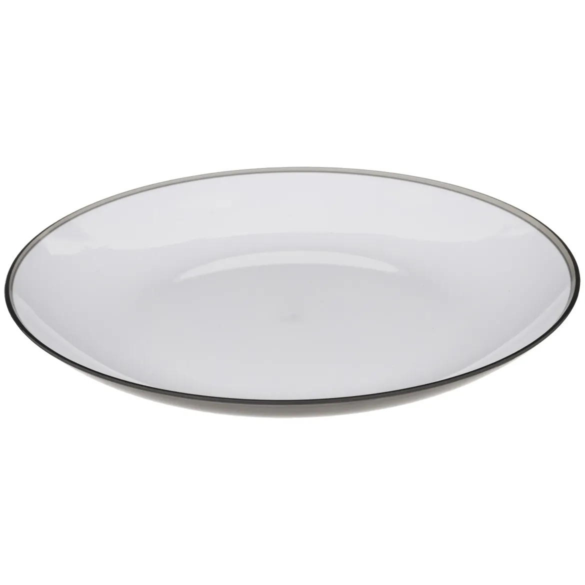 ASSIETTE SQUARE CHARBON 25CM