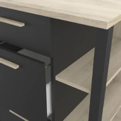ATELIER MEUBLE BAS 1 PORTE 3 TIROIRS 3 NICHES