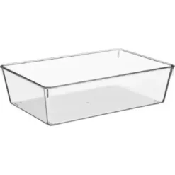 BAC DE RANGEMENT TRANSPARENT D.15.5X23.3X6.5CM