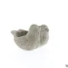 BAIN OISEAU GRIS CIMENT 18.5X17X12CM