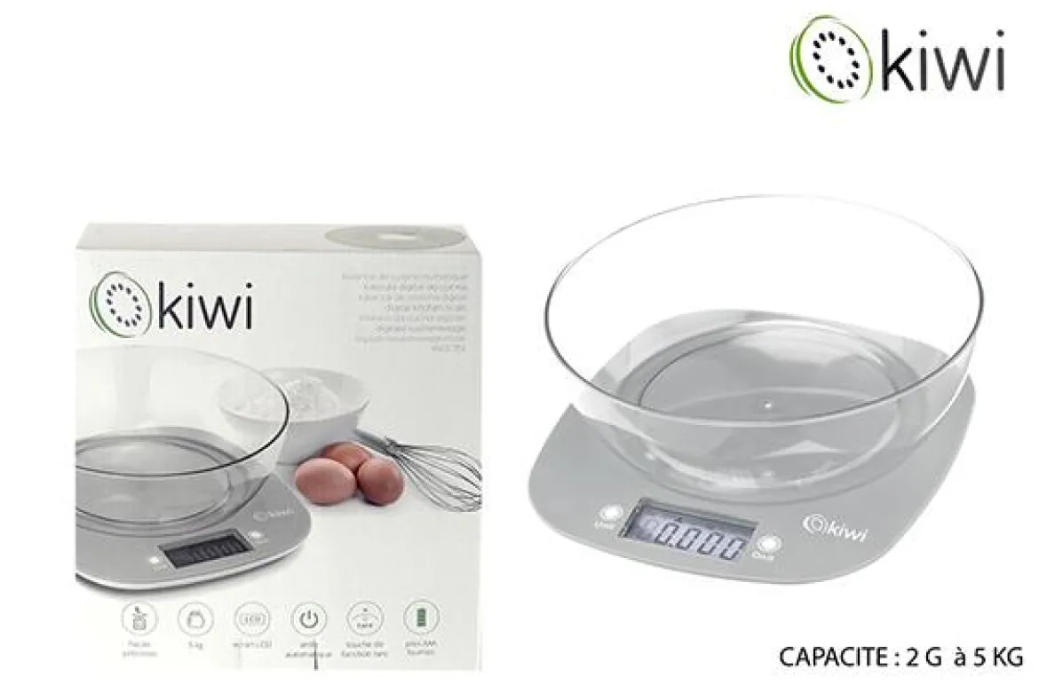 BALANCE CUISINE DIGITALE ET BOL MAXI 5KGS