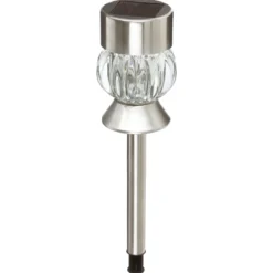 BALISE SOLAIRE INOX VERRE H.34CM