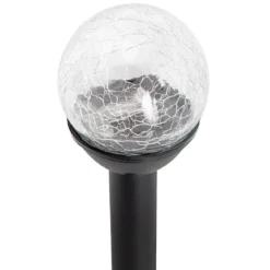 BALISE SOLAIRE VERRE LUMIERE MULTICOLORE H.32CM