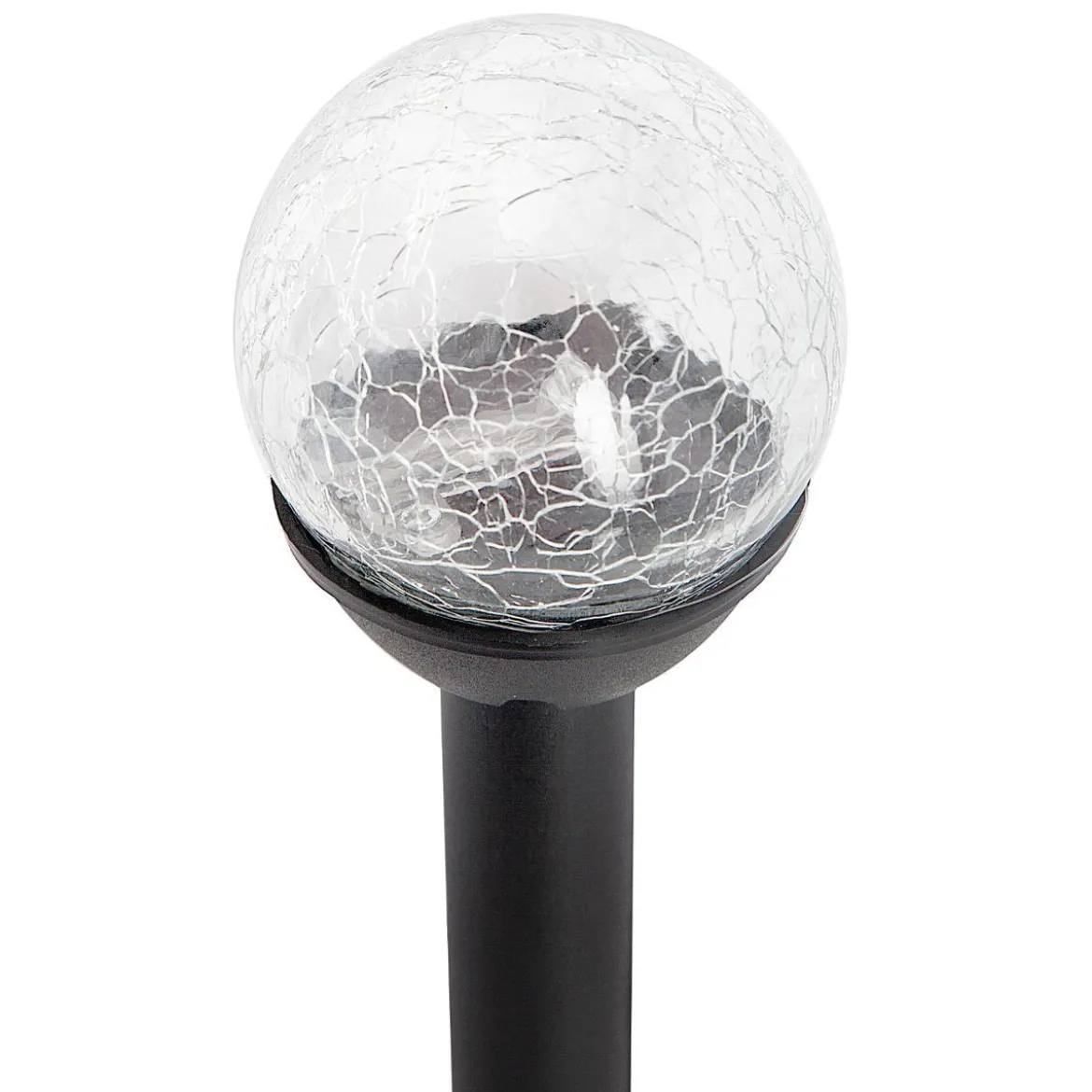 BALISE SOLAIRE VERRE LUMIERE MULTICOLORE H.32CM