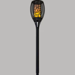 BALISE TORCHE SOLAIRE NOIR H.78CM