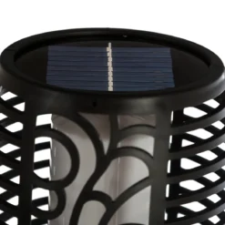 BALISE TORCHE SOLAIRE NOIR H.78CM