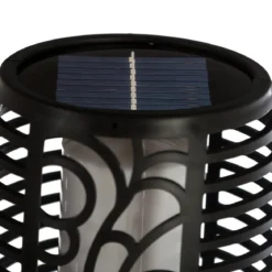 BALISE TORCHE SOLAIRE NOIR H.78CM