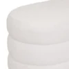 BANC BOUCLE SINAN BLANC 100X40CM