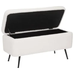 BANC COFFRE AURORA BLANC 100X40CM