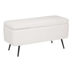 BANC COFFRE AURORA BLANC 100X40CM