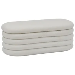 BANC COFFRE BOUCLETTE GIULIA D.110X46X40.5CM