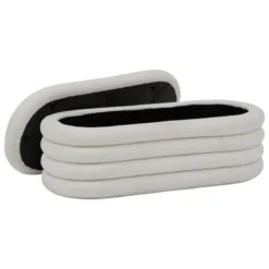 BANC COFFRE BOUCLETTE GIULIA D.110X46X40.5CM