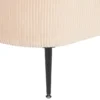 BANC COFFRE VELOURS SOLARO BEIGE D.100X40CM