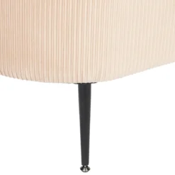BANC COFFRE VELOURS SOLARO BEIGE D.100X40CM