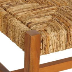 BANC SIDOAN TRESSE BOIS D.102X38X46CM