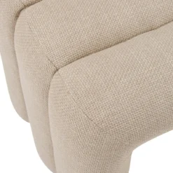 BANC SISCO TISSU ARGILE D.102X42X43.5CM