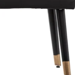 BANC VELOURS SALOME NOIR D.100X35CM