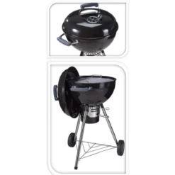 BARBECUE 3 PIEDS 2 ROUES D.56X54.5X94CM