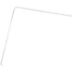 BARRE D ANGLE ALUMINIUM 80 X 80 CM   BLANC