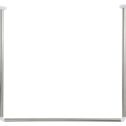 BARRE D ANGLE EN U 80X80X80CM ACIER INOXYDABLE CHROME