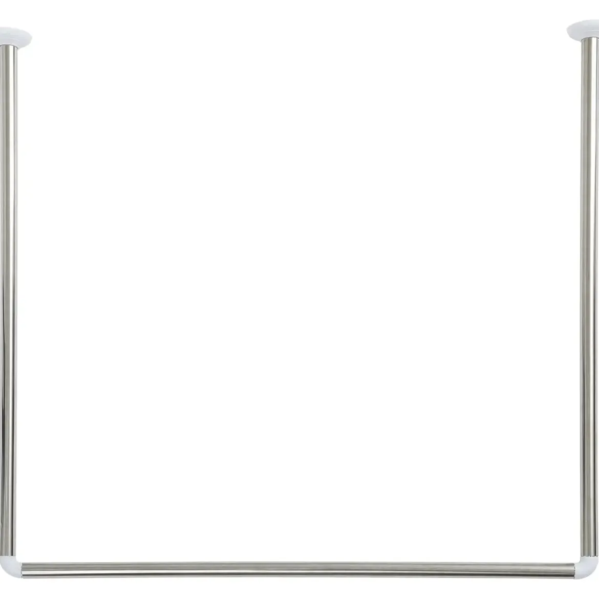BARRE D ANGLE EN U 80X80X80CM ACIER INOXYDABLE CHROME