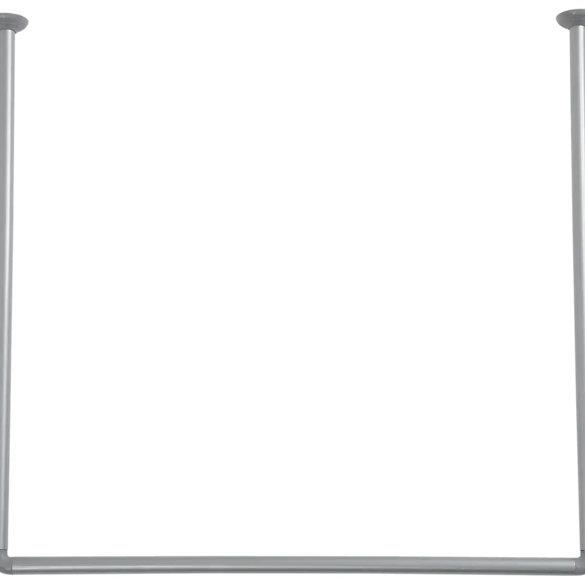 BARRE D ANGLE EN U 80X80X80CM ALUMINIUM CHROME