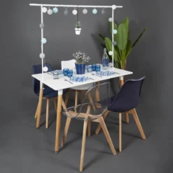 BARRE DECO DE TABLE AJUSTABLE BLANC