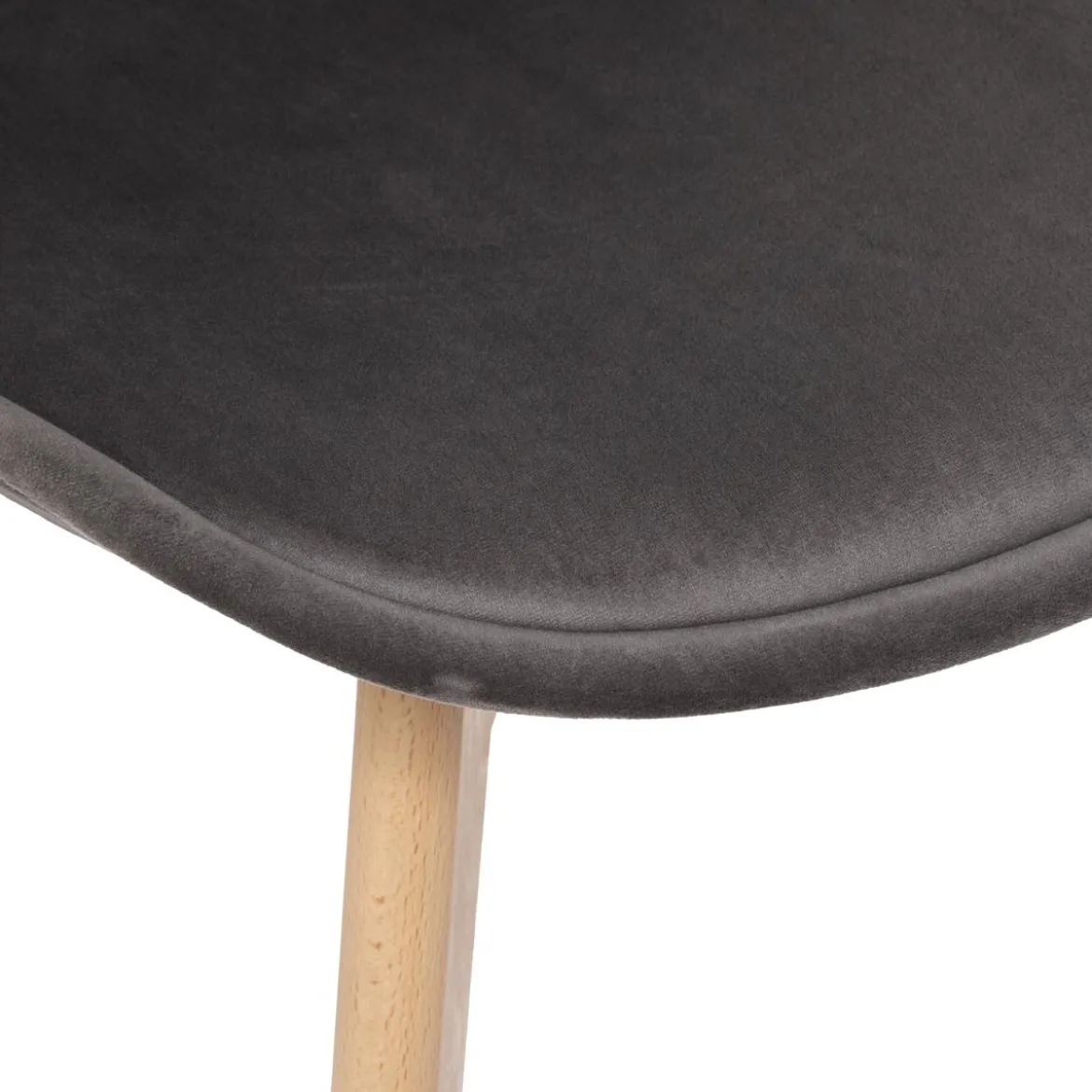 BAYA CHAISE VELOURS GRIS