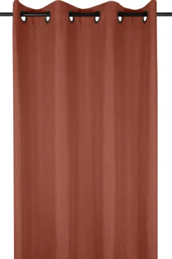 BEA RIDEAU OEILLETS 140X260CM TERRACOTTA