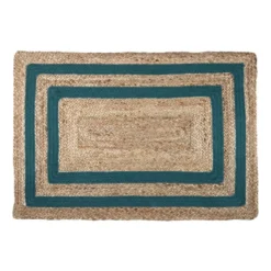 BERRY TAPIS 60X90CM EMERAUDE JUTE