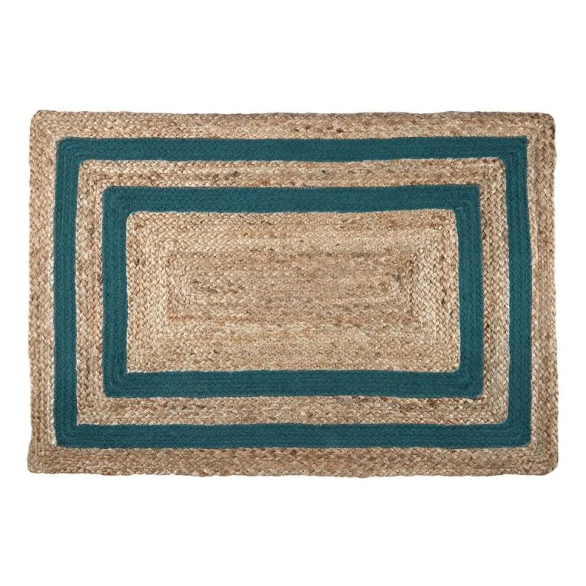 BERRY TAPIS 60X90CM EMERAUDE JUTE