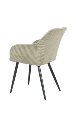 BETTY FAUTEUIL BEIGE BI MATIERE