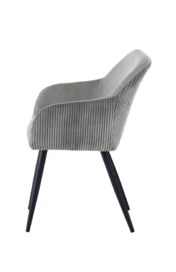 BETTY FAUTEUIL GRIS BI MATIERE