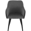 BETTY FAUTEUIL NOIR BI MATIERE