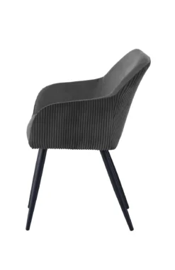 BETTY FAUTEUIL NOIR BI MATIERE