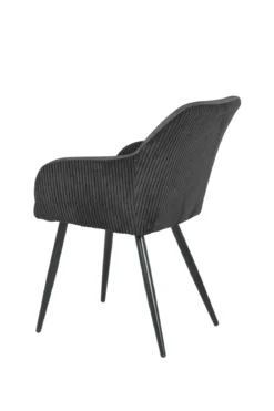 BETTY FAUTEUIL NOIR BI MATIERE